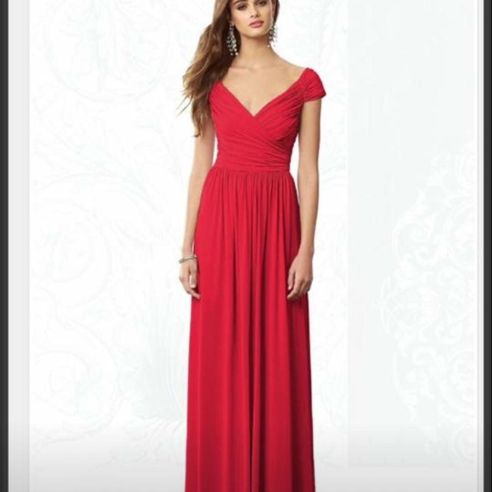 DESSY Red Bridesmaid/ Prom Dress/Evening Dress